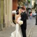 Matthew and Huyen sharing a French Quarter kiss as man and wife